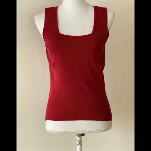 Ann Taylor 100% silk thinly ribbed tank - Picture 1 of 7